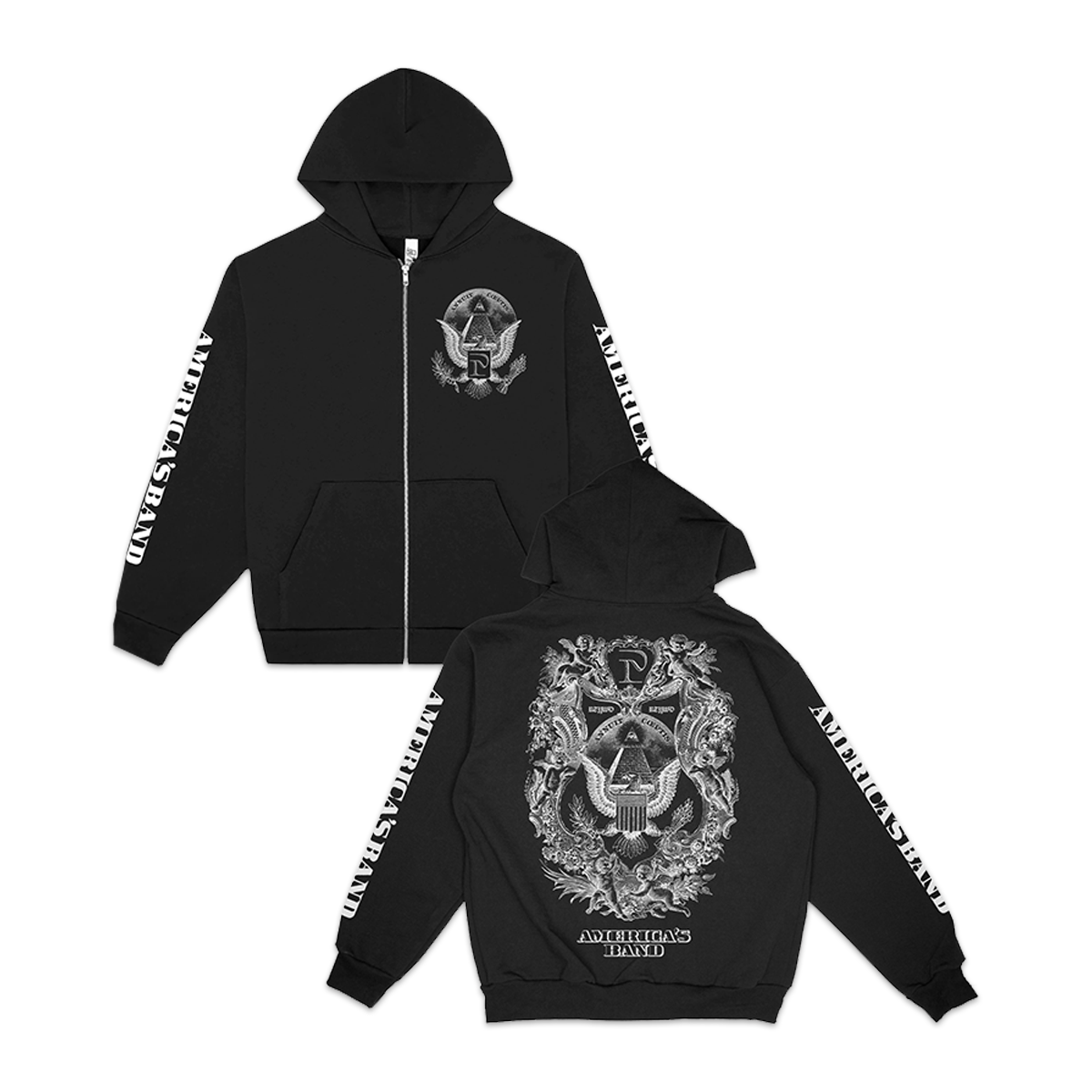 America's Band Black Zip Hoodie