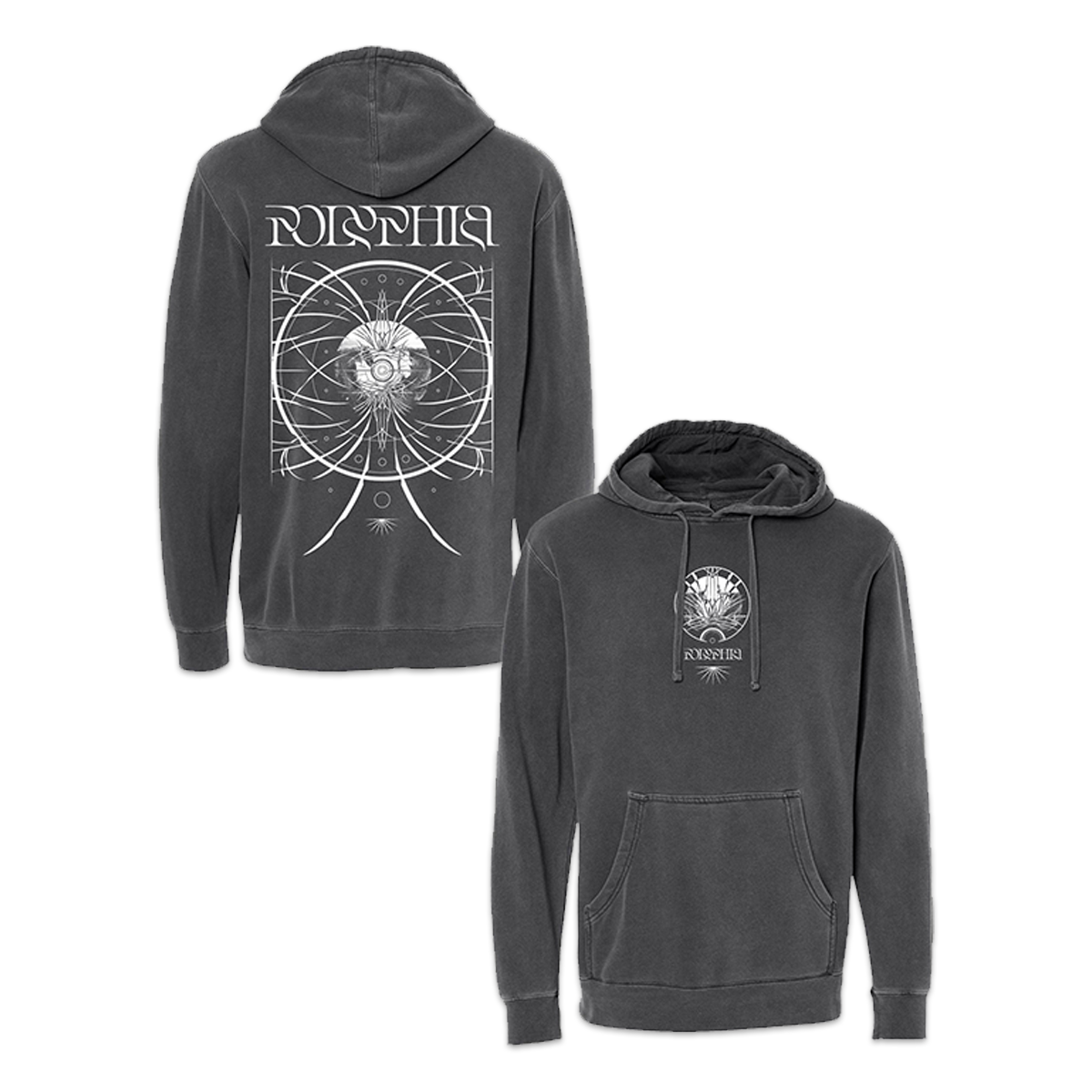 Intricate Black Pullover Hoodie
