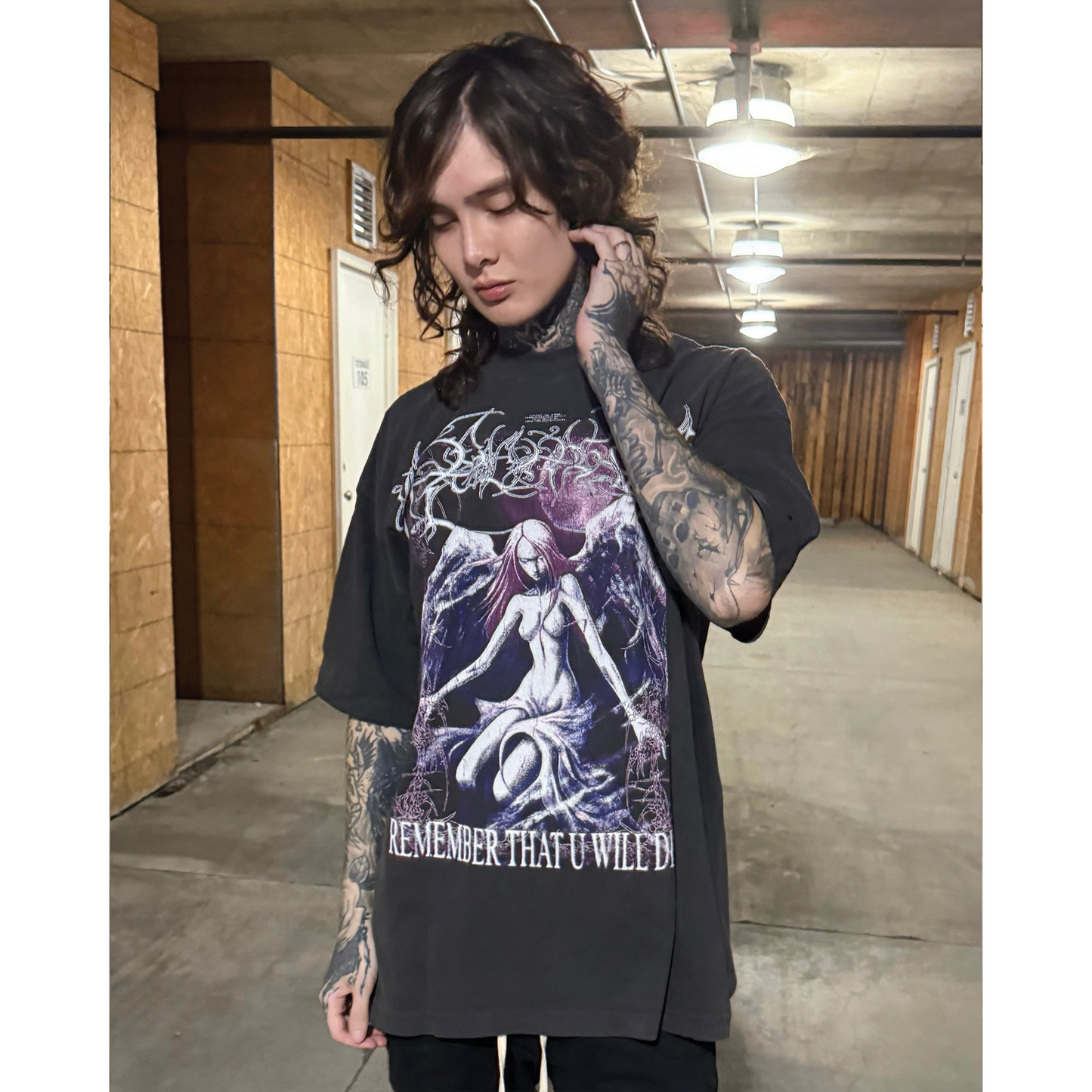 Moonlit Vintage Black Tee