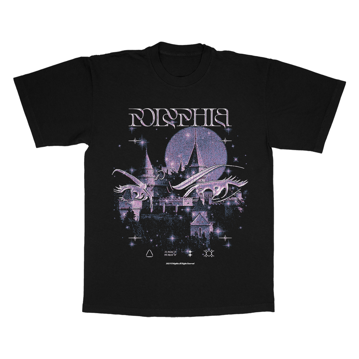 Anime Eyes Black T-Shirt