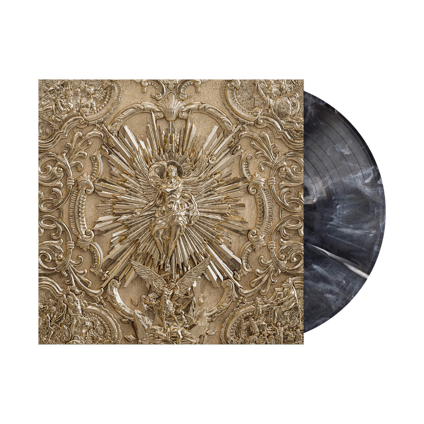 Be Not Afraid LP - Black Ice White Wave (Standard LP)