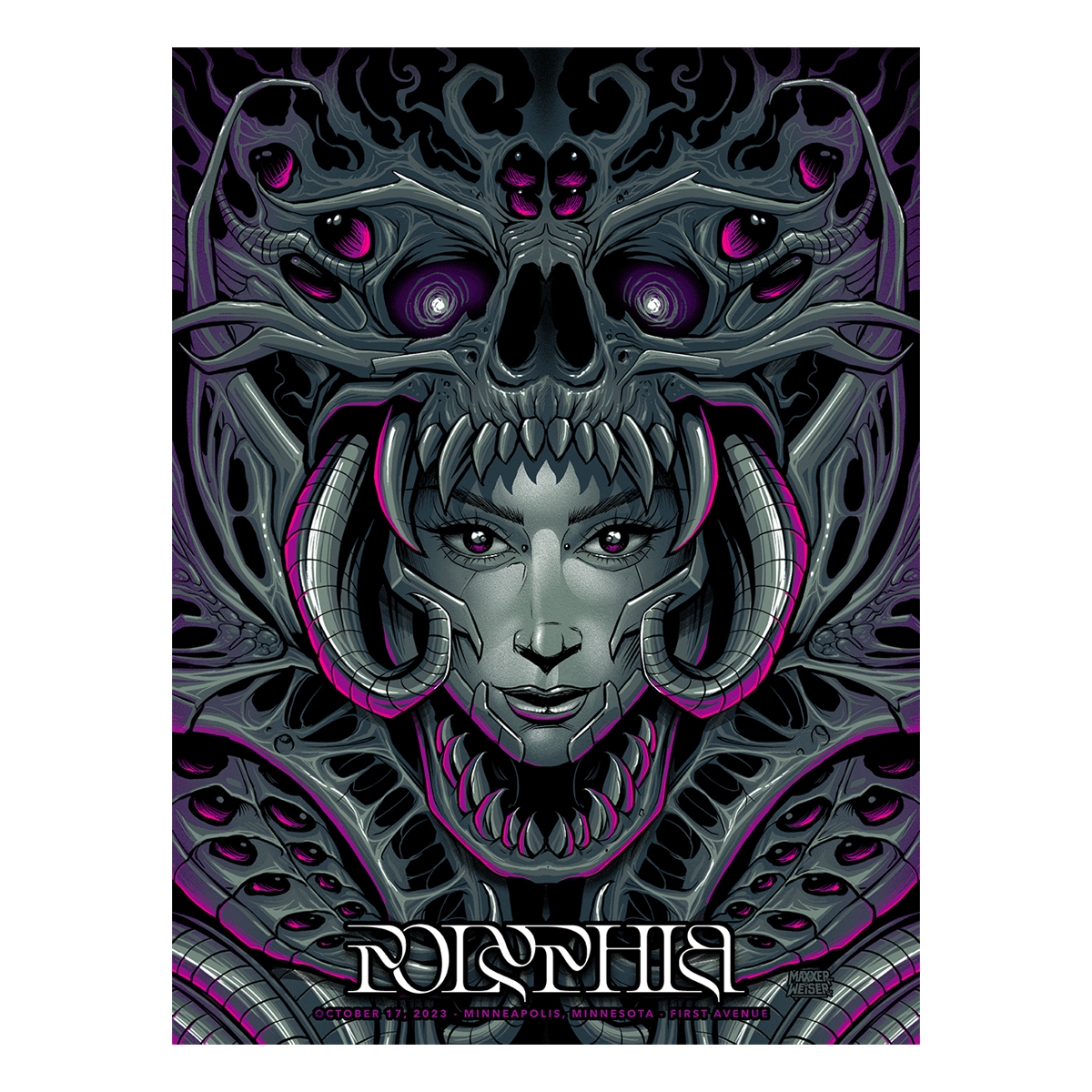 Polyphia Pin Minneapolis, MN - 10/17 Show Poster – Polyphia